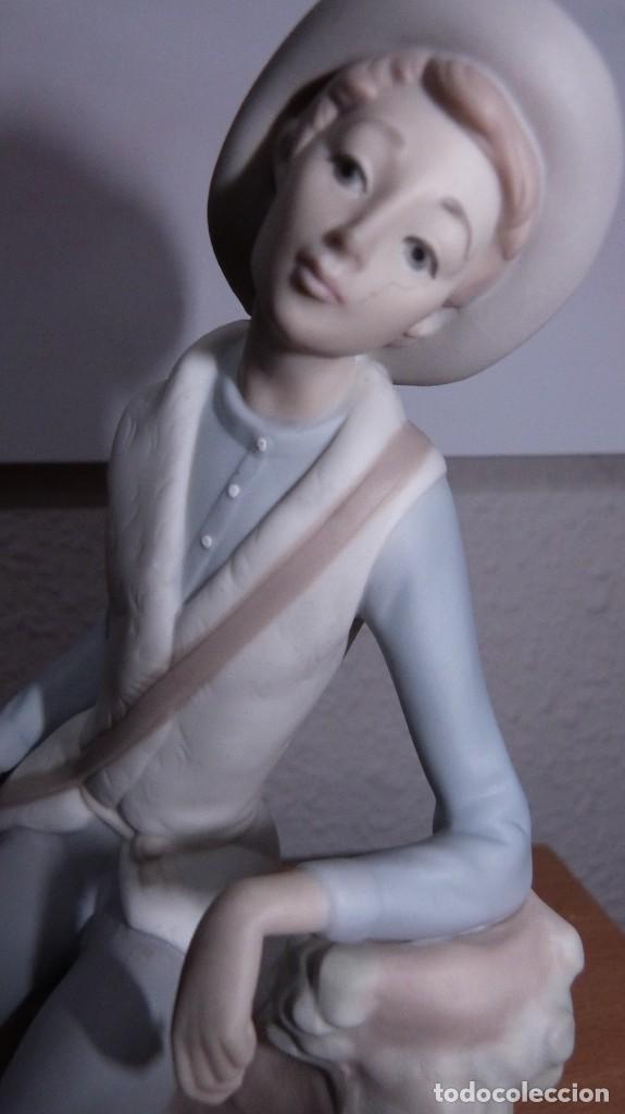 Antig&uuml;edades: LLADRO. PASTORCITO CON PERRO 19X15, BISCUIT - Foto 7