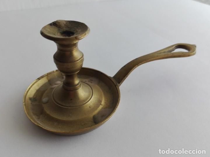 Antig&uuml;edades: Palmatoria de bronce peque&ntilde;a - Foto 1