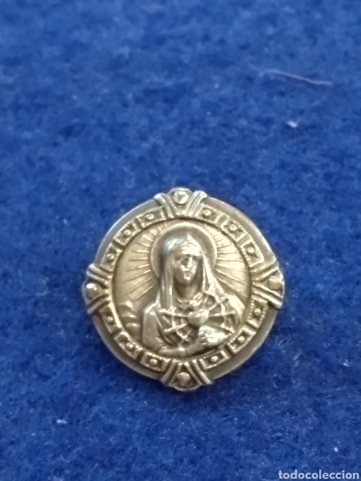 Antig&uuml;edades: Broche religioso de plata, virgen - Foto 1
