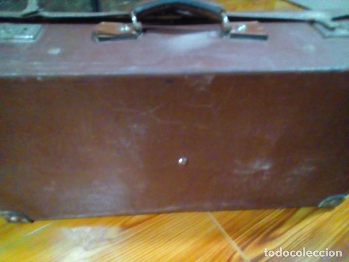 Antig&uuml;edades: ANTIGUA MALETA DE CUERO - Foto 12