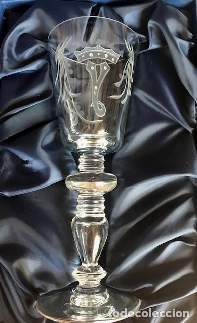 Antig&uuml;edades: COPA DE CRISTAL TALLADO - Foto 2