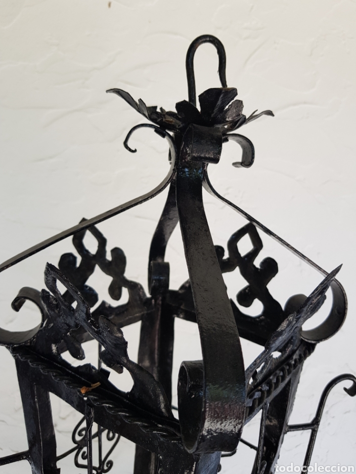 Antig&uuml;edades: Gran Farol de Hierro Forjado - Foto 2