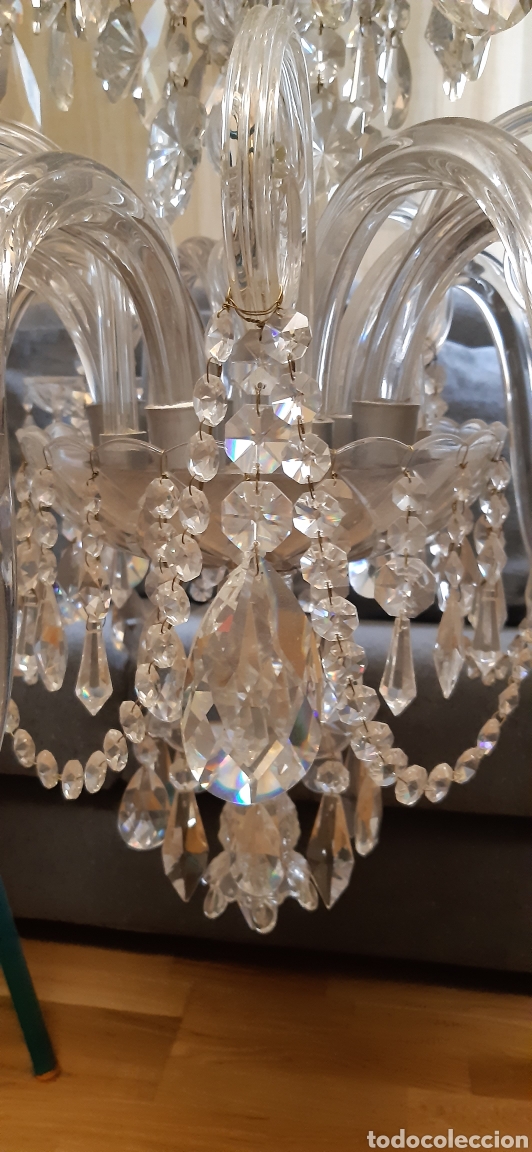 Antig&uuml;edades: L&Aacute;MPARA MURANO Y SWAROVSKI - Foto 3