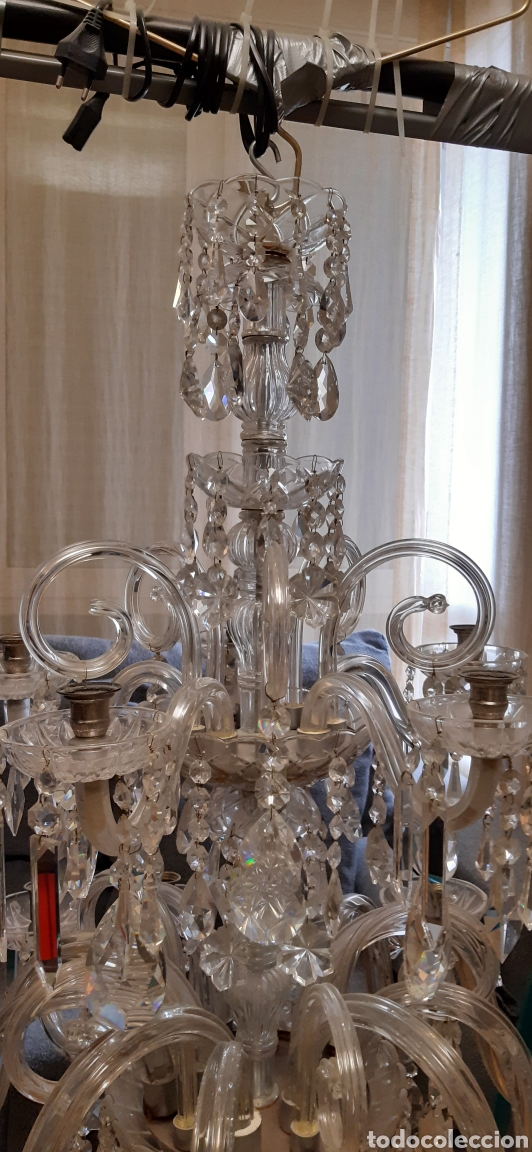 Antig&uuml;edades: L&Aacute;MPARA MURANO Y SWAROVSKI - Foto 6