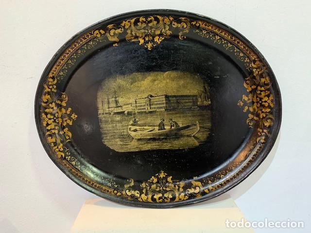 Antig&uuml;edades: Bandeja Isabelina con paisaje - Foto 1