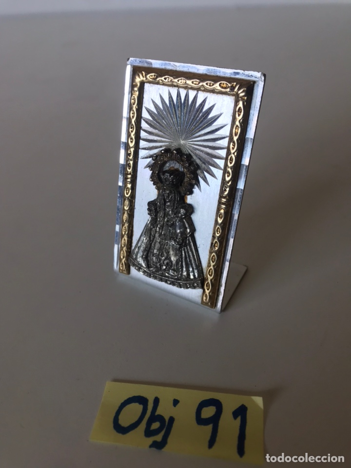 Antig&uuml;edades: CHAPA CROMADA DE VIRGEN - Foto 2