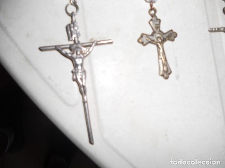 Antigüedades: coleccion 4 rosarios antiguos azabache madre perla filigrana plata - Foto 10 - 216890547