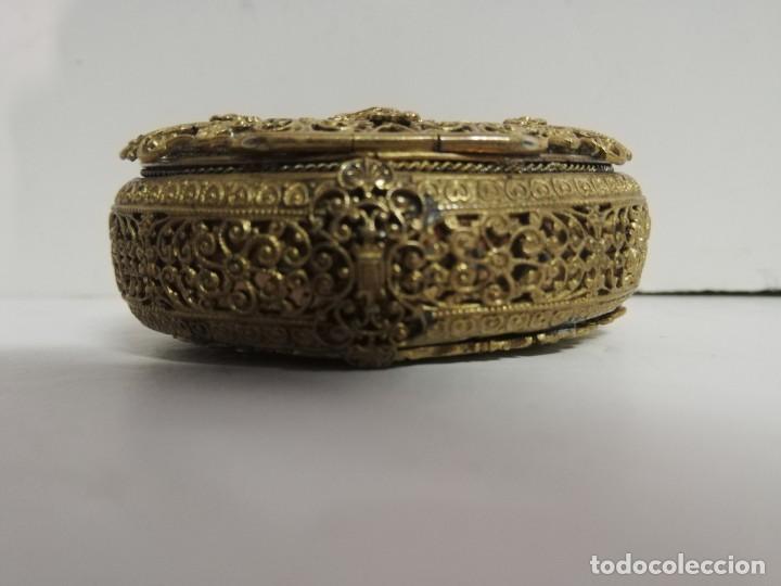 Antig&uuml;edades: CAJA DE BRONCE DORADO S. XVIII - Foto 3