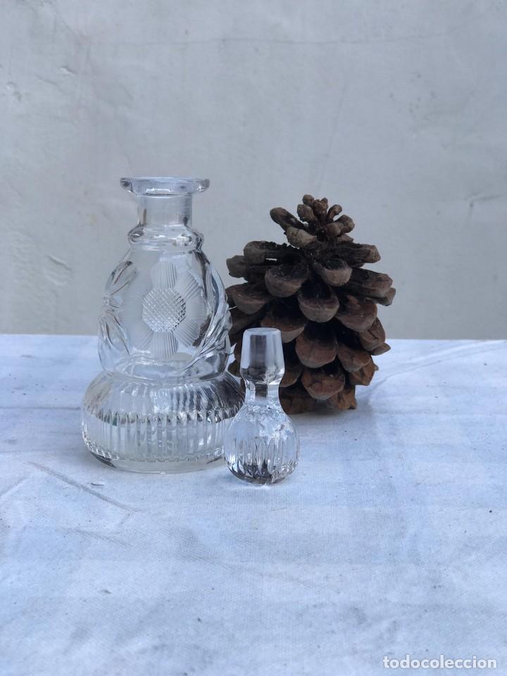 Antig&uuml;edades: ANTIGUO FRASCO EN CRISTAL TALLADO - Foto 5