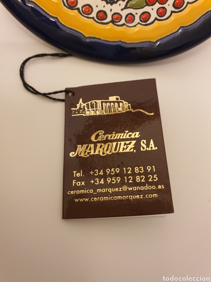 Antig&uuml;edades: Plato de ceramica marquez. - Foto 3