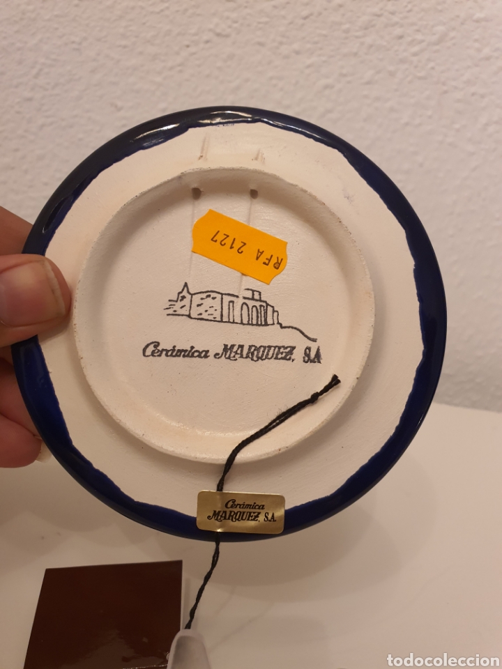 Antig&uuml;edades: Plato de ceramica marquez. - Foto 4