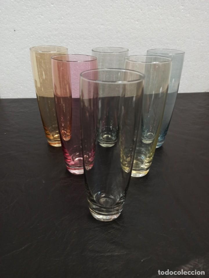 Antig&uuml;edades: Vasos de refresco a&ntilde;os 70. C22 - Foto 1