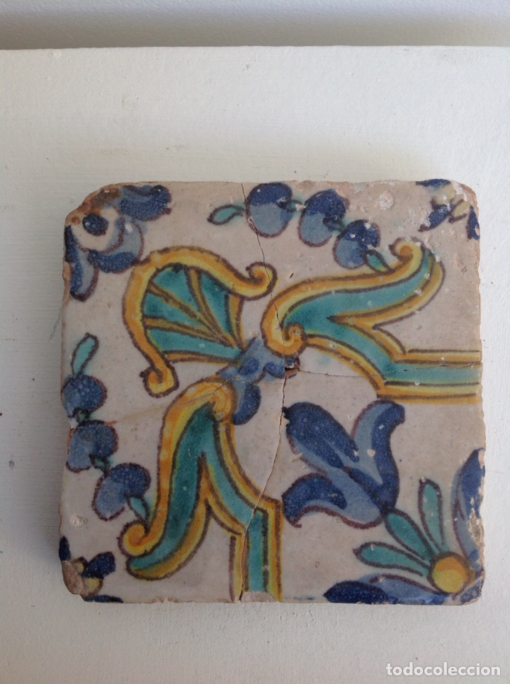 Antig&uuml;edades: Azulejo valenciano barroco . - Foto 1
