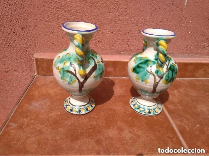 Antig&uuml;edades: PAREJA DE JARRONES DE CER&Aacute;MICA - ANTIGUOS - Foto 3