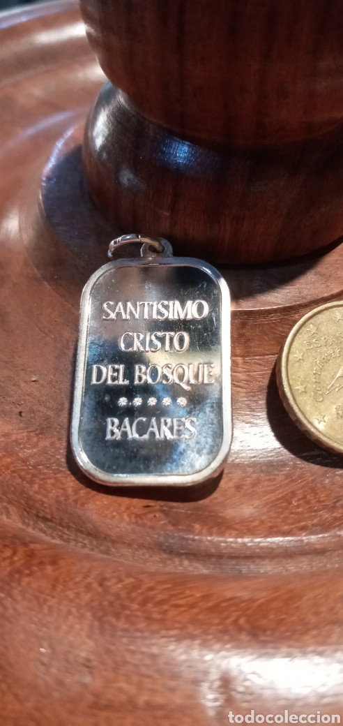 Antig&uuml;edades: MEDALLA DEL SANT&Iacute;SIMO CRISTO DEL BOSQUE.BACARES. - Foto 3