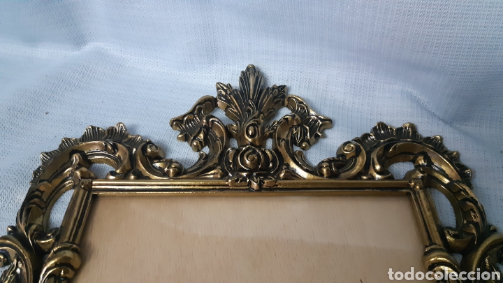 Antig&uuml;edades: MARCO BRONZE CON CRISTAL - Foto 2