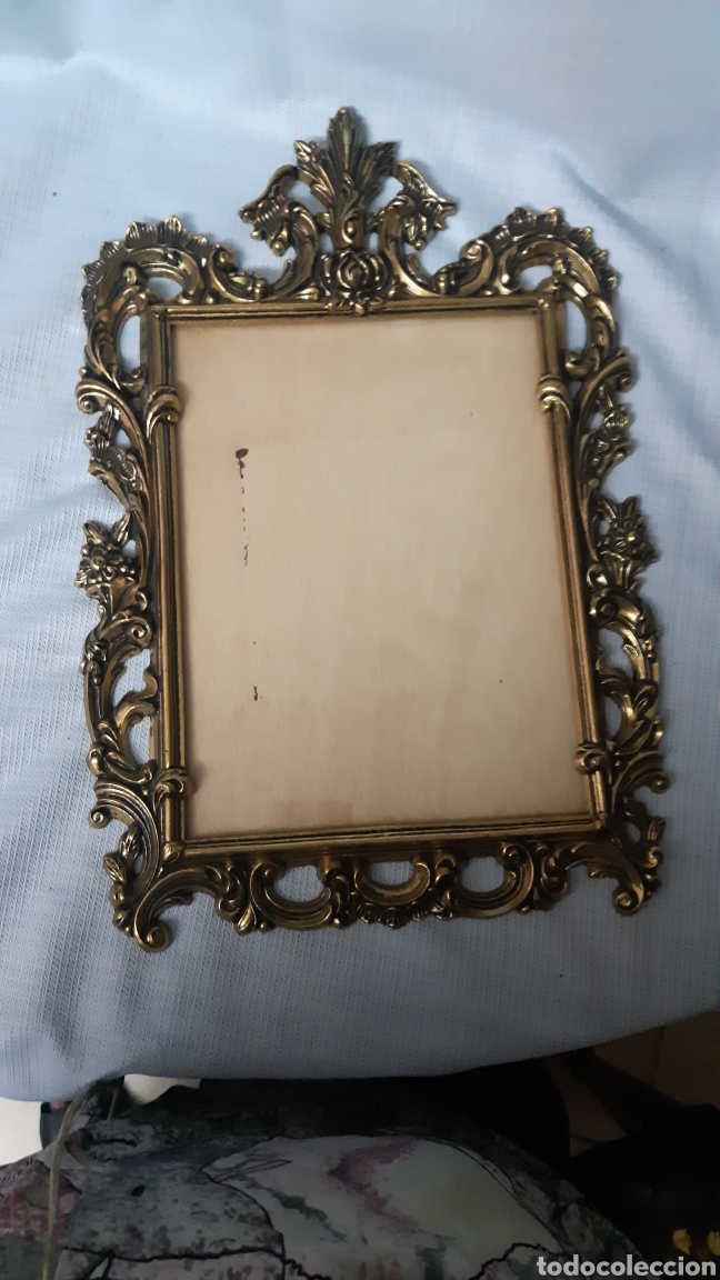Antig&uuml;edades: MARCO BRONZE CON CRISTAL - Foto 1