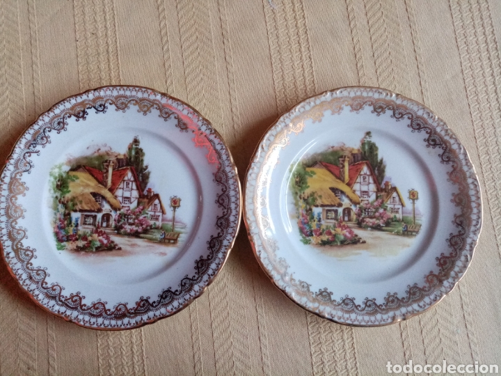 Antig&uuml;edades: Pareja de platos Santa Clara - Foto 1