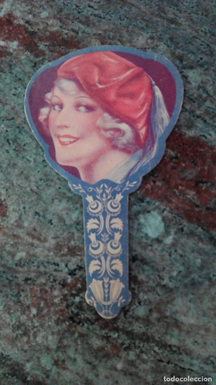 Antiques: Antiguo pay pay con publicidad. Abanico.