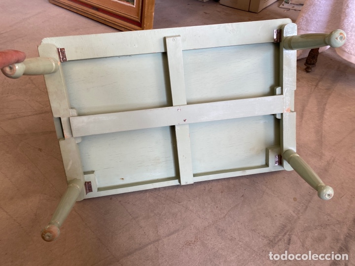 Antig&uuml;edades: Bandeja de madera antigua para cama - Foto 4