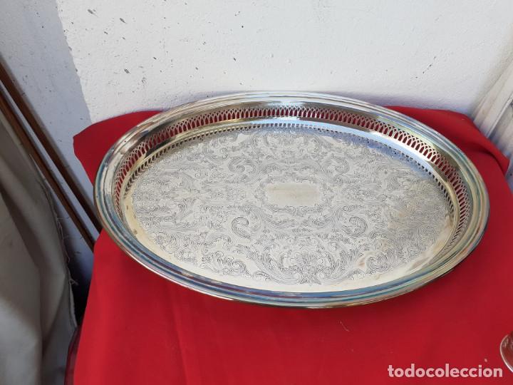 Antig&uuml;edades: bandeja plateada - Foto 2