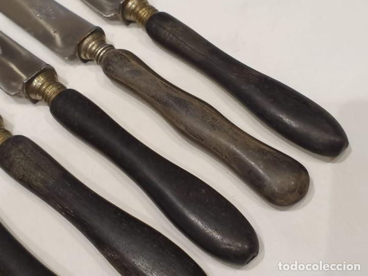 Antig&uuml;edades: 6 antiguos cuchillos postre / entrem&eacute;s - Foto 4