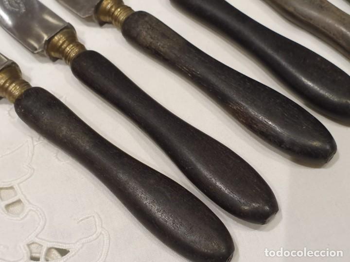 Antig&uuml;edades: 6 antiguos cuchillos postre / entrem&eacute;s - Foto 5