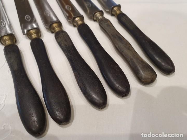 Antig&uuml;edades: 6 antiguos cuchillos postre / entrem&eacute;s - Foto 9