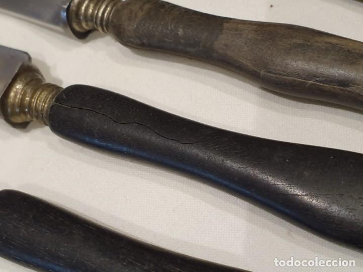 Antig&uuml;edades: 6 antiguos cuchillos postre / entrem&eacute;s - Foto 11