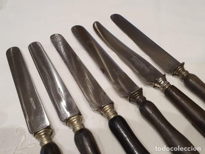 Antig&uuml;edades: 6 cuchillos postre / entrem&eacute;s antiguos - Foto 2
