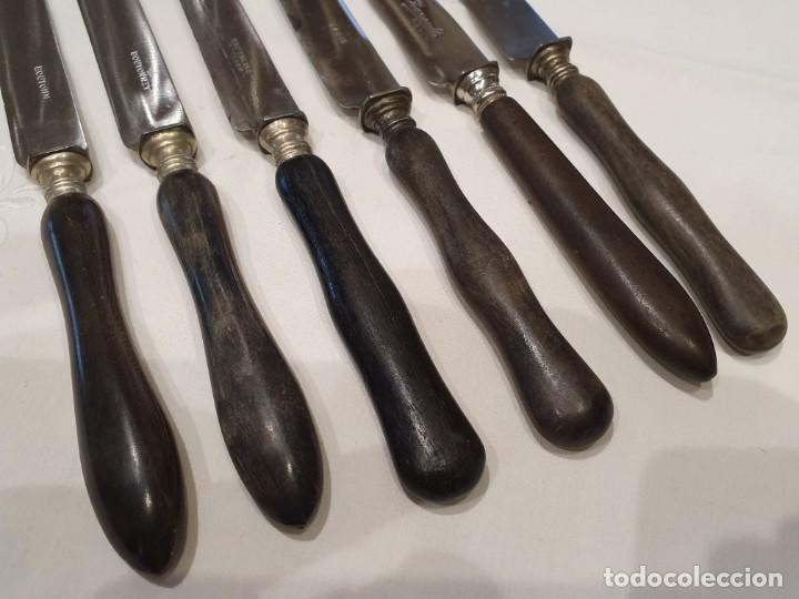 Antig&uuml;edades: 6 cuchillos postre / entrem&eacute;s antiguos - Foto 5