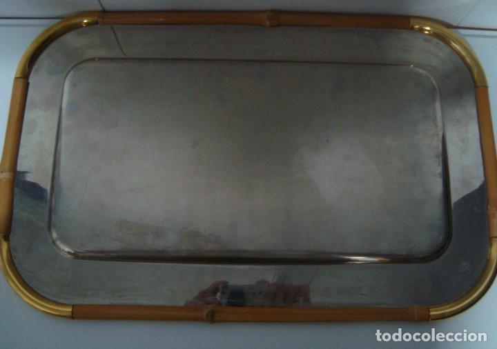 Antig&uuml;edades: ANTIGUA BANDEJA PLATEADA - Foto 2