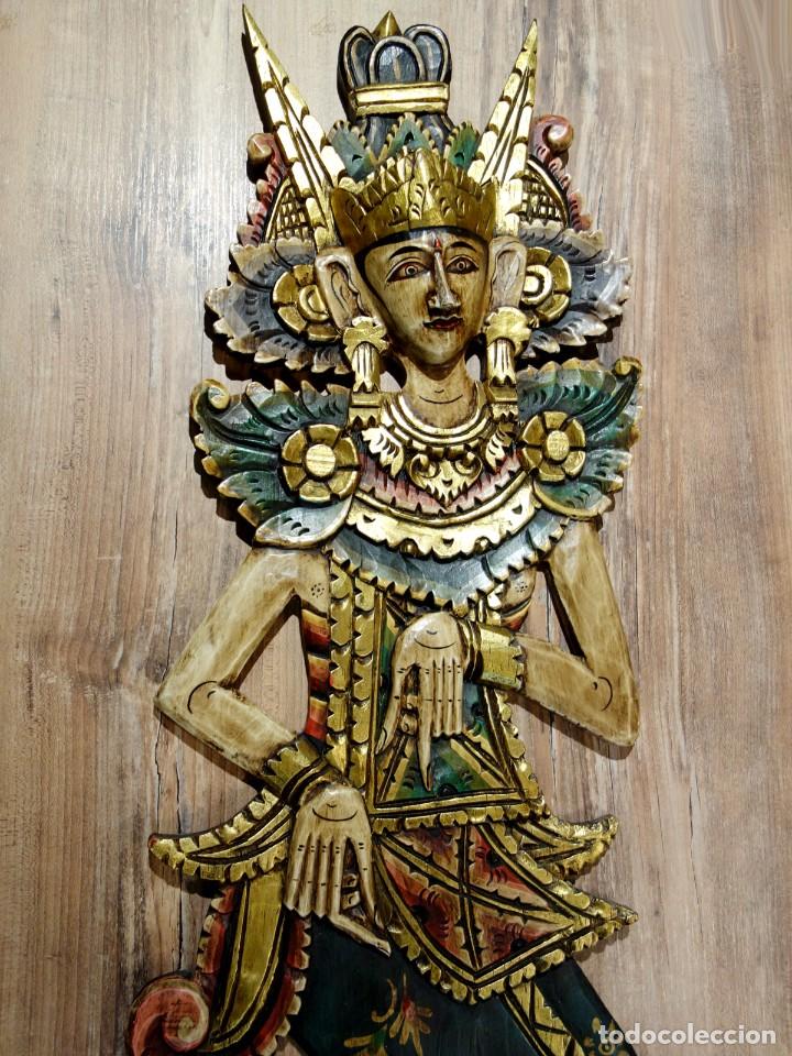 Antig&uuml;edades: ESCULTURAS DE MADERA EN PARED HIND&Uacute;ES - Foto 5