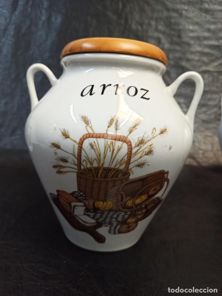 Antig&uuml;edades: Conjunto de tarros de cocina y mortero. C25 - Foto 2
