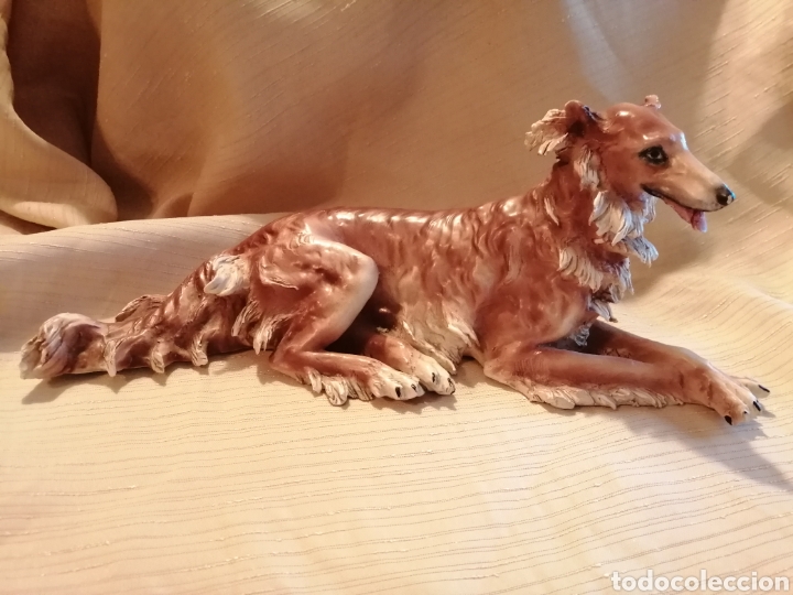 Antig&uuml;edades: Perro napolitano Capodimonte apto para Bel&eacute;n.
