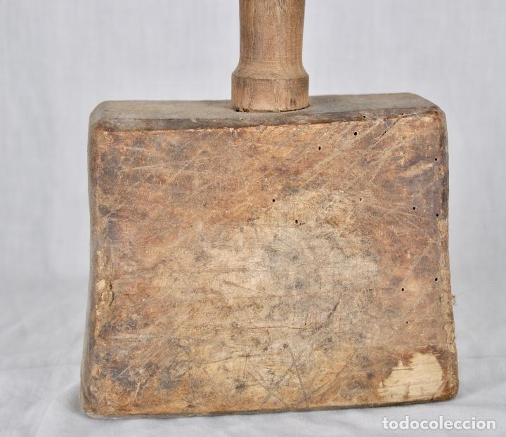 Antig&uuml;edades: Mazo antiguo de madera - Foto 2