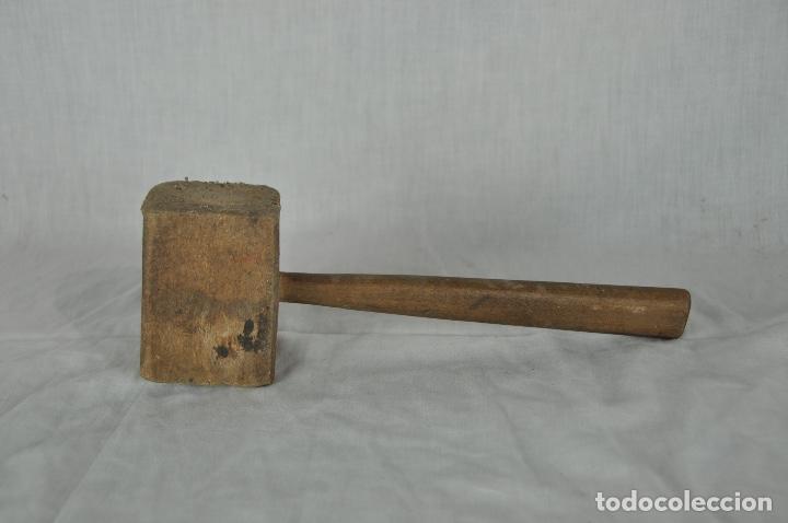 Antig&uuml;edades: Mazo de madera cuadrado - Foto 4