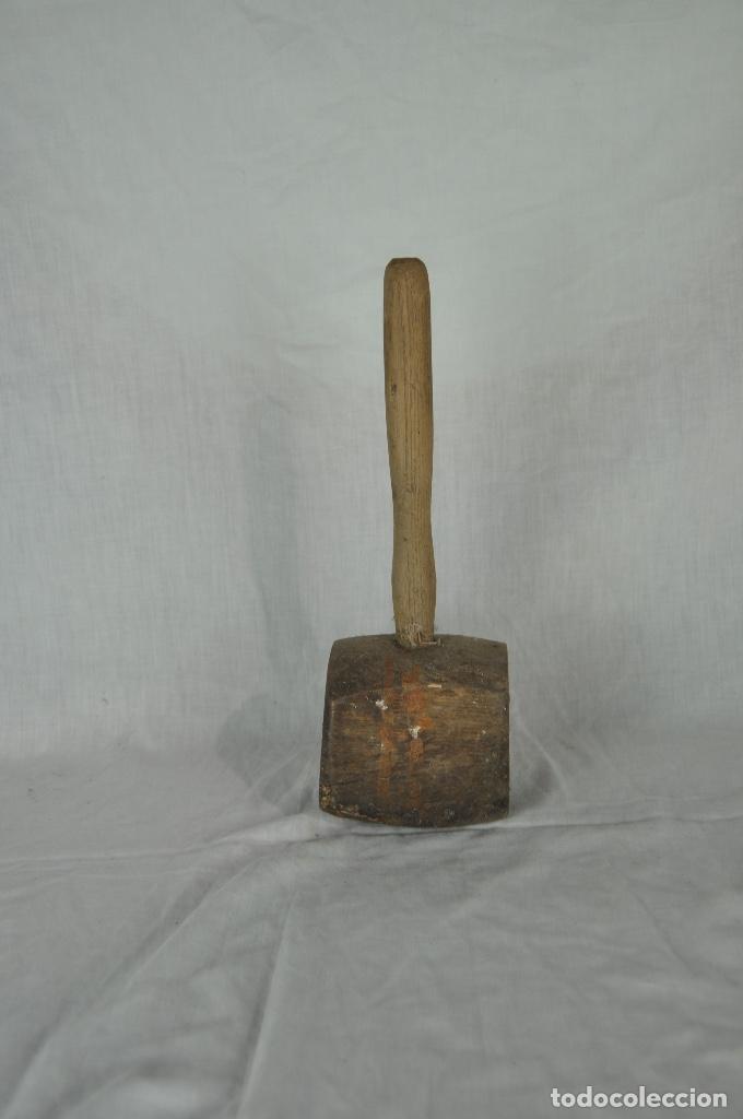Antig&uuml;edades: Mazo de madera antiguo - Foto 2