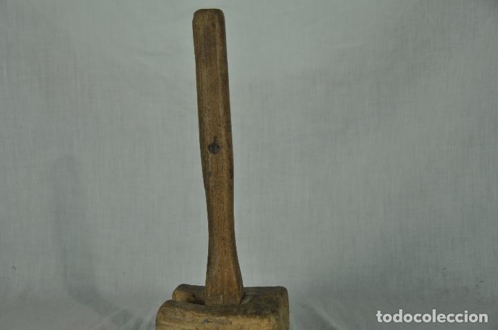 Antig&uuml;edades: Mazo franc&eacute;s de madera - Foto 3