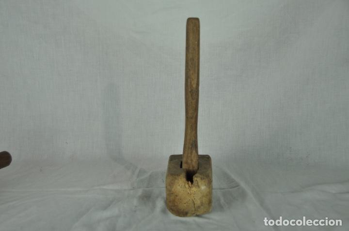 Antig&uuml;edades: Mazo franc&eacute;s de madera - Foto 4