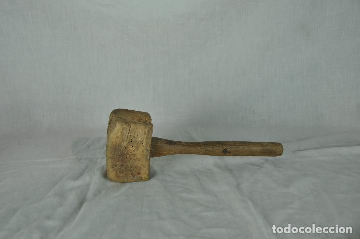 Antig&uuml;edades: Mazo franc&eacute;s de madera - Foto 5