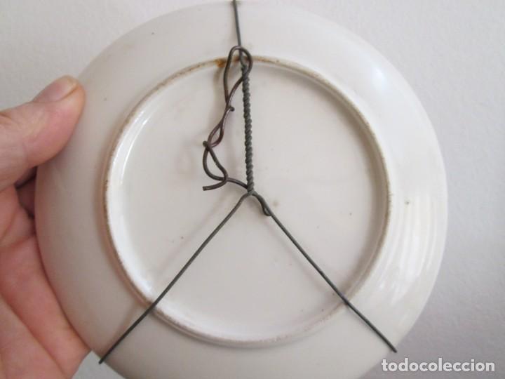 Antig&uuml;edades: plato decorado 15 CENTIMETROS DE DIAMETRO - Foto 2