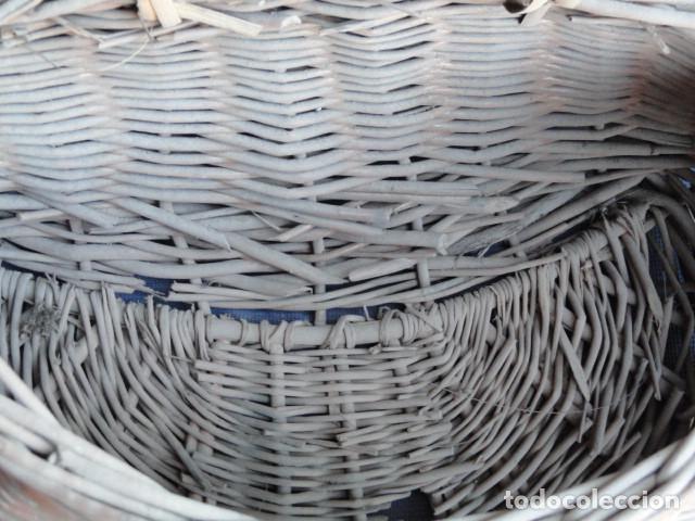Antig&uuml;edades: CESTA DE PESCA DE MIMBRE. - Foto 8