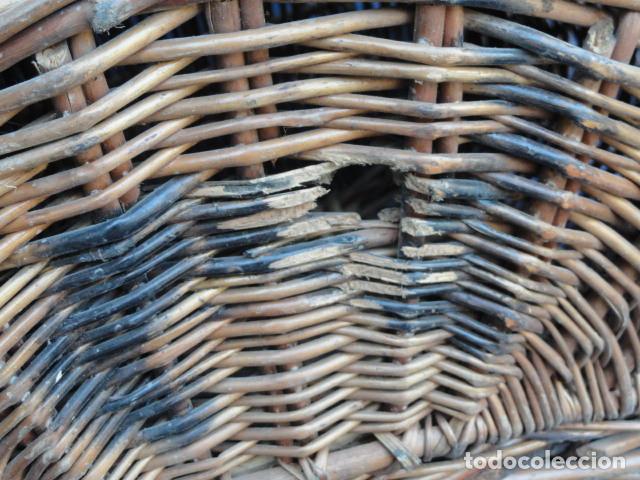 Antig&uuml;edades: CESTA DE PESCA DE MIMBRE. - Foto 10