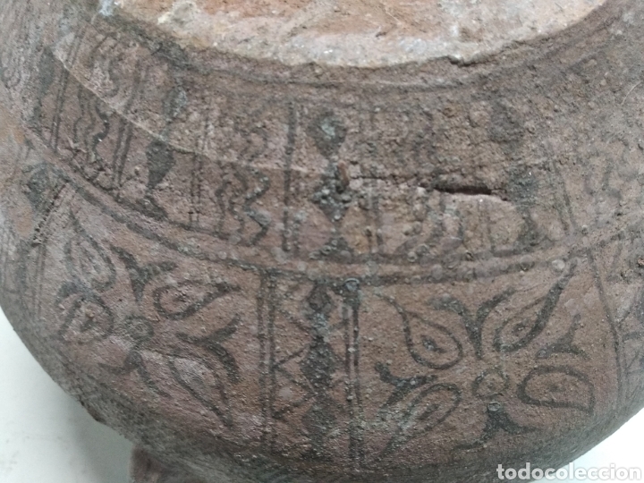 Antig&uuml;edades: Cer&aacute;mica pintada a mano con marca en base - Foto 8
