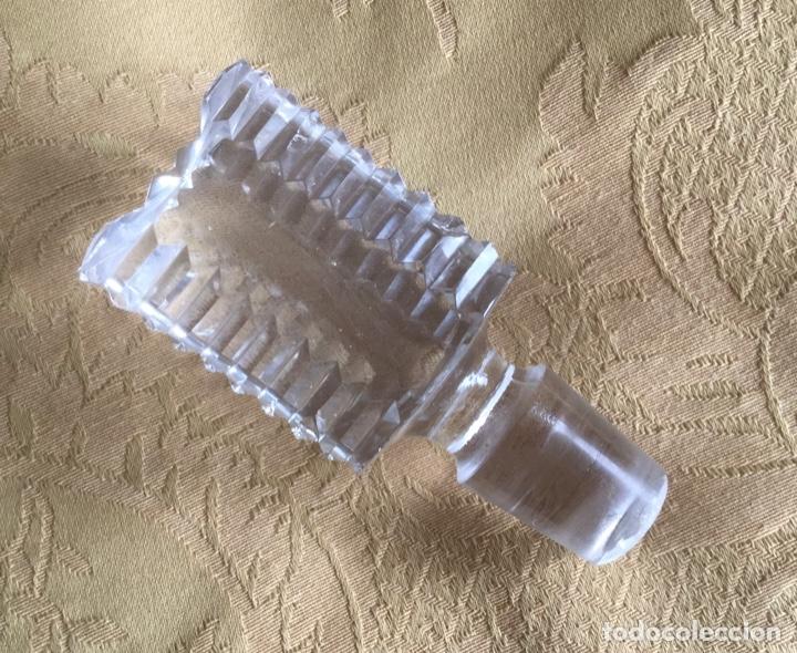 Antiquit&eacute;s: ANTIGUO TAP&Oacute;N DE CRISTAL TALLADO