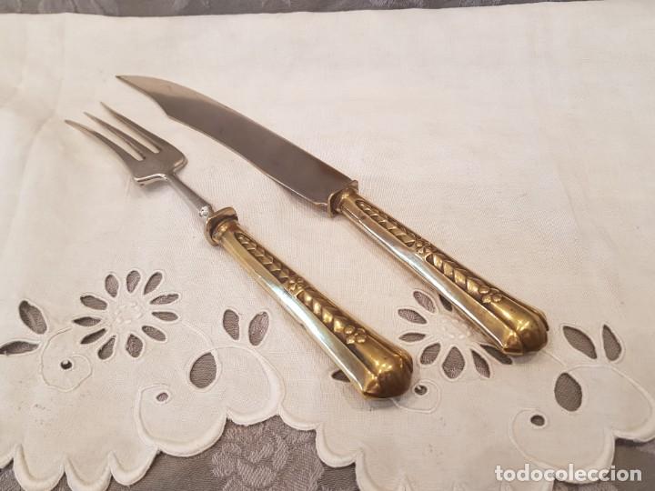 Antig&uuml;edades: Cubiertos servir / trinchar - Foto 1