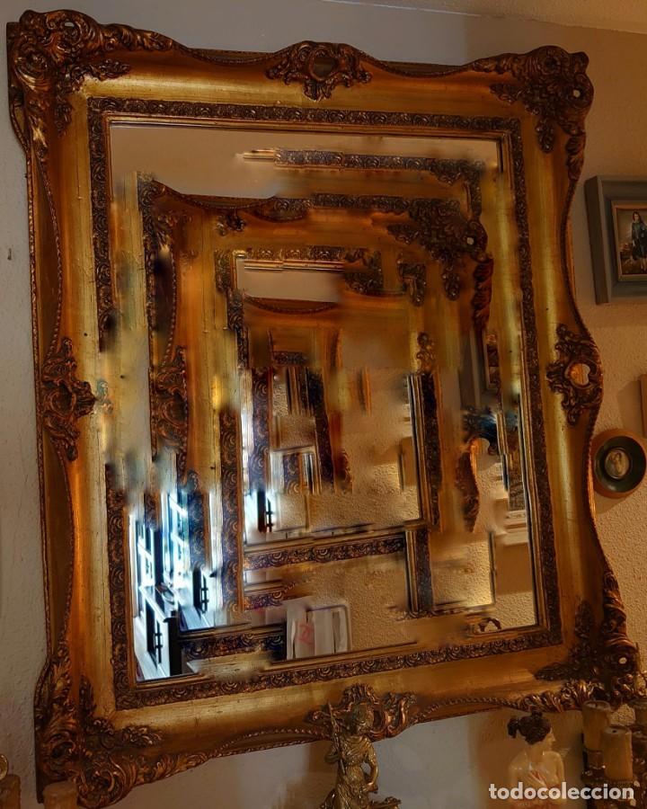 Antig&uuml;edades: ESPEJO BARROCO ORO MADERA POLIRESINA - Foto 1