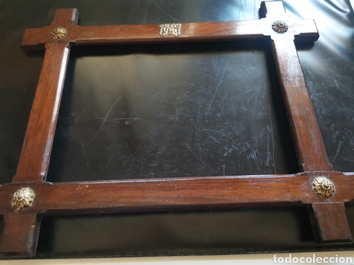 Antig&uuml;edades: Marco antiguo, detalles en laton - Foto 2