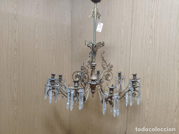 Antig&uuml;edades: L&Aacute;MPARA EN BRONCE SIGLO XIX, DDD 032 - Foto 1